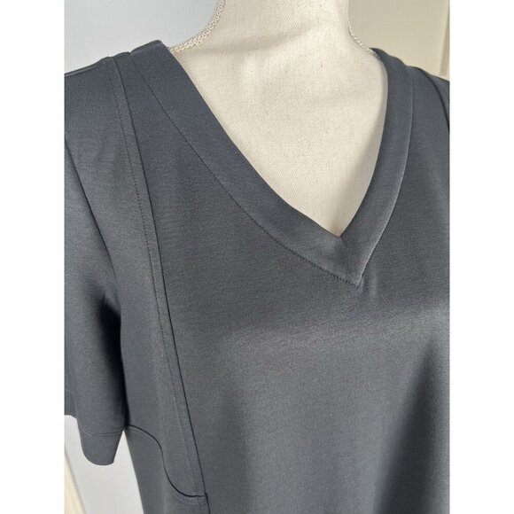 J. JIll Pure Jill Double Knit Seamed Tunic, Greystone, Women's Size Small - Picture 3 of 10